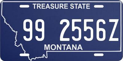 MT license plate 992556Z