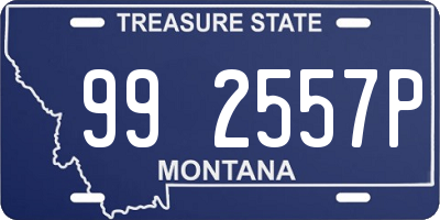 MT license plate 992557P