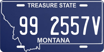 MT license plate 992557V