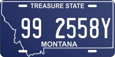 MT license plate 992558Y