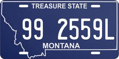 MT license plate 992559L