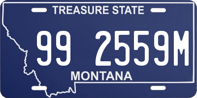 MT license plate 992559M