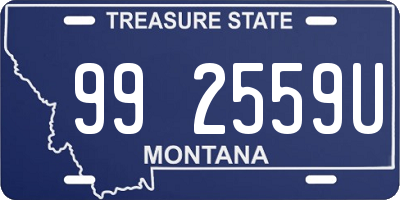 MT license plate 992559U