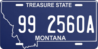 MT license plate 992560A