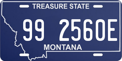 MT license plate 992560E