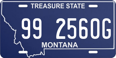 MT license plate 992560G