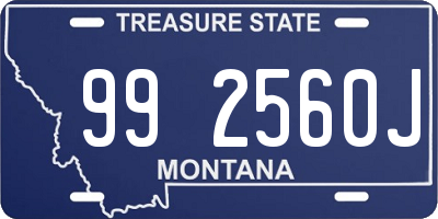 MT license plate 992560J