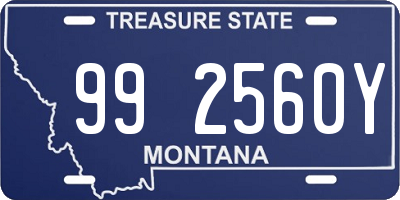 MT license plate 992560Y