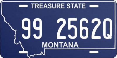 MT license plate 992562Q