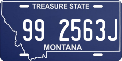 MT license plate 992563J