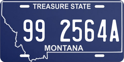 MT license plate 992564A