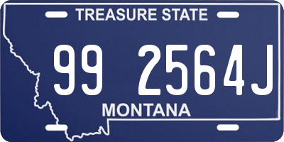 MT license plate 992564J