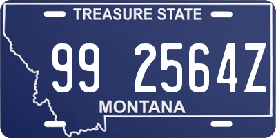 MT license plate 992564Z