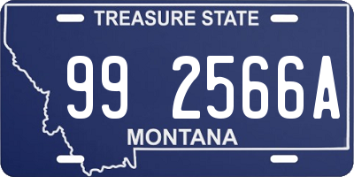 MT license plate 992566A