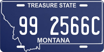 MT license plate 992566C