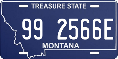 MT license plate 992566E