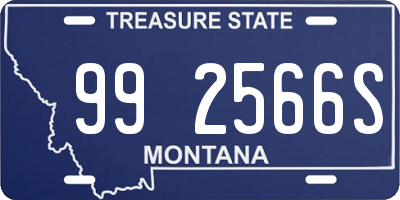 MT license plate 992566S