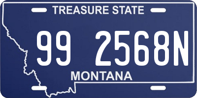 MT license plate 992568N