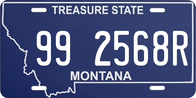 MT license plate 992568R