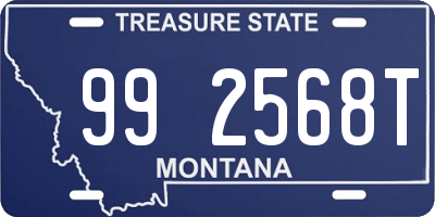 MT license plate 992568T