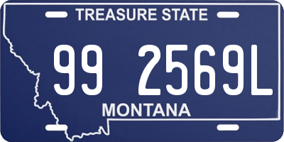 MT license plate 992569L