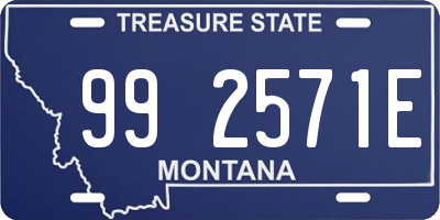 MT license plate 992571E