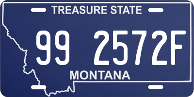 MT license plate 992572F