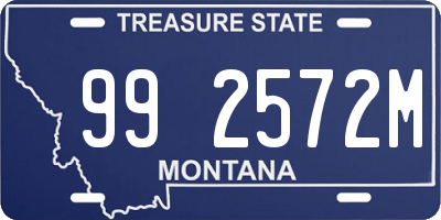 MT license plate 992572M