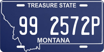 MT license plate 992572P