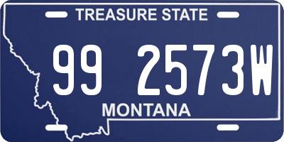 MT license plate 992573W