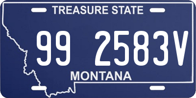 MT license plate 992583V