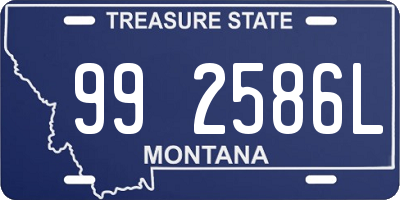 MT license plate 992586L