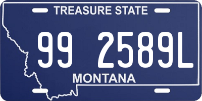 MT license plate 992589L