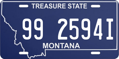 MT license plate 992594I