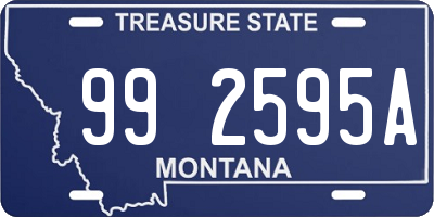 MT license plate 992595A