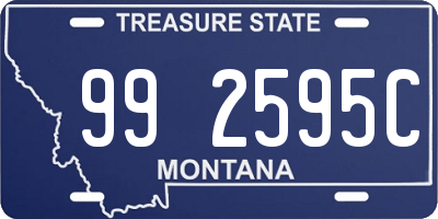 MT license plate 992595C