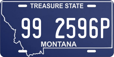 MT license plate 992596P