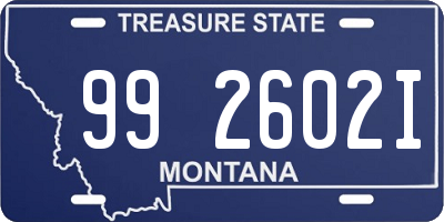 MT license plate 992602I