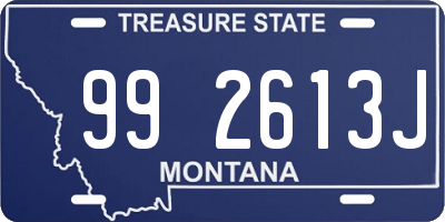 MT license plate 992613J