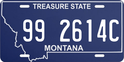 MT license plate 992614C