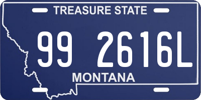 MT license plate 992616L