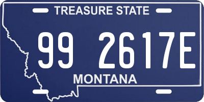 MT license plate 992617E