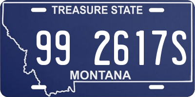 MT license plate 992617S