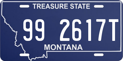 MT license plate 992617T