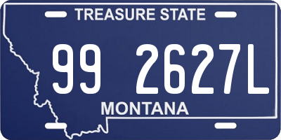 MT license plate 992627L