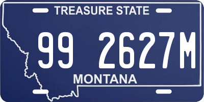 MT license plate 992627M