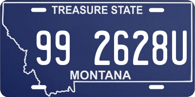 MT license plate 992628U