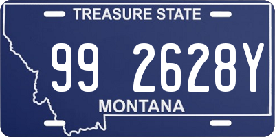 MT license plate 992628Y