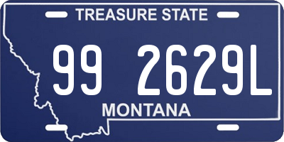 MT license plate 992629L