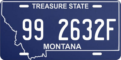 MT license plate 992632F